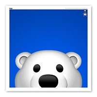 Toronto Maple Leafs 12" x 12" Carlton the Bear Poster Print