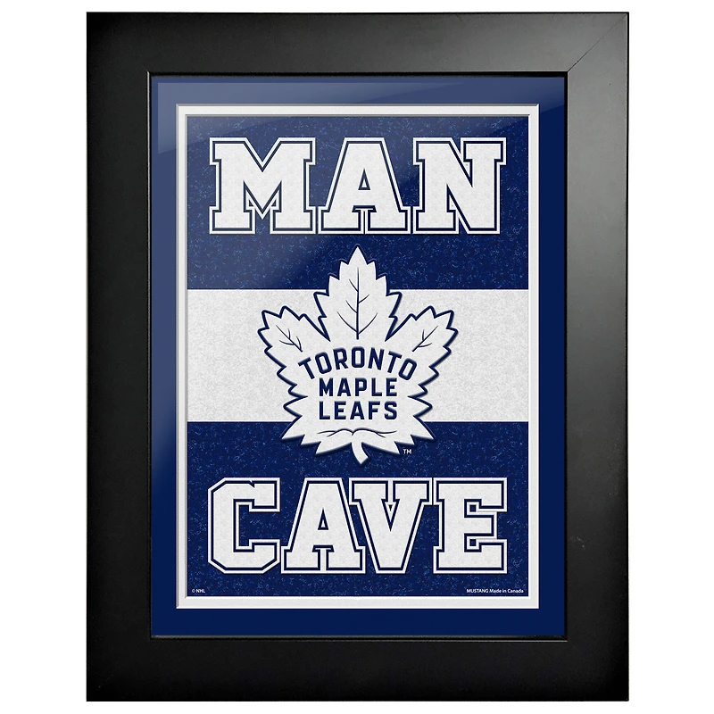 Maple Leafs de Toronto - uvre d'art encadrée de 12'' x 16'' Man Cave