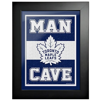 Maple Leafs de Toronto - uvre d'art encadrée de 12'' x 16'' Man Cave