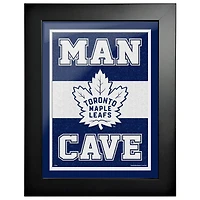 Maple Leafs de Toronto - uvre d'art encadrée de 12'' x 16'' Man Cave
