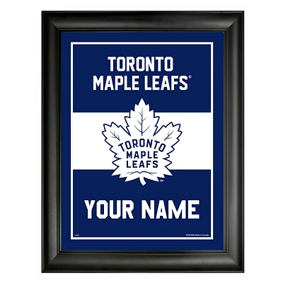 Cadre d'équipe personnalisé de 12 po x 16 po des Maple Leafs de Toronto