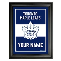 Cadre d'équipe personnalisé de 12 po x 16 po des Maple Leafs de Toronto
