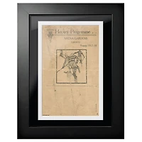 Programme de hockey des Maple Leafs de Toronto 1917 Toronto Arenas - Couverture de programme encadrée 12'' x 16''