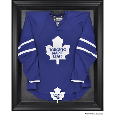Vitrine de présentation encadrée noire pour maillots des Maple Leafs de Toronto (1970-2016)