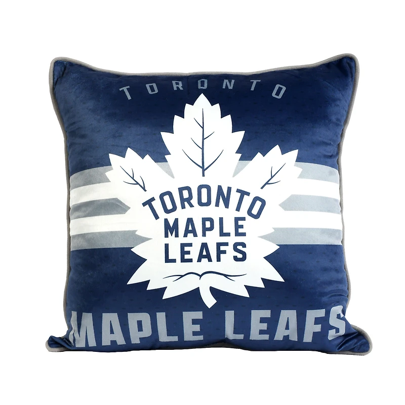 Ensemble de 2 couvertures et coussins des Fêtes 50" x 60" des Maple Leafs de Toronto