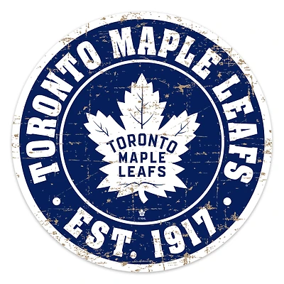 Toronto Maple Leafs 22'' Distressed Logo Wall Sign