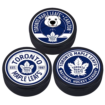 Maple Leafs de Toronto - Paquet de 3 rondelles