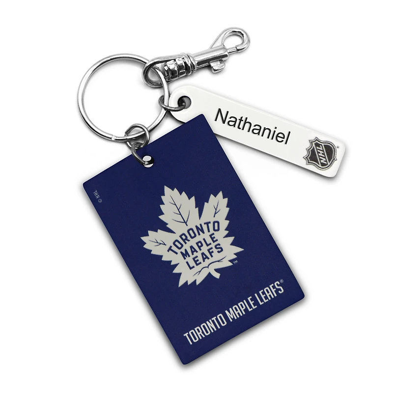 Maple Leafs de Toronto - Coffret cadeau trois pièces en cuir avec étiquette personnalisée