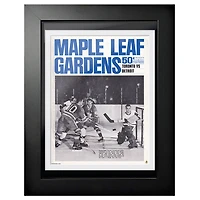 Toronto Maple Leafs Maple Leaf Gardens - Couverture de programme encadrée de 12 '' x 16 ''