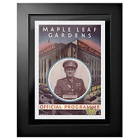 Toronto Maple Leafs Maple Leaf Gardens Conn Smythe - Couverture de programme encadrée 12 '' x 16 ''