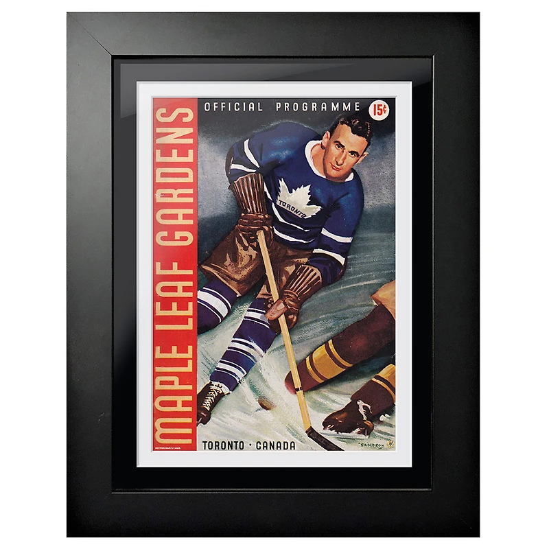 Toronto Maple Leafs Maple Leaf Gardens Red - 12'' x 16'' Framed Program Cover