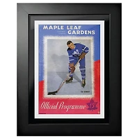 Maple Leafs de Toronto Maple Leaf Gardens Red White & Blue Edition - Couverture de programme encadrée 12 '' x 16 ''