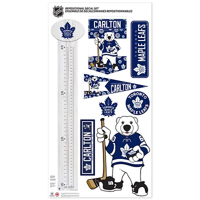 Maple Leafs de Toronto - Ensemble d'autocollants repositionnables de mascotte