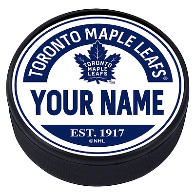 Maple Leafs de Toronto - Rondelle texturée en bloc personnalisée