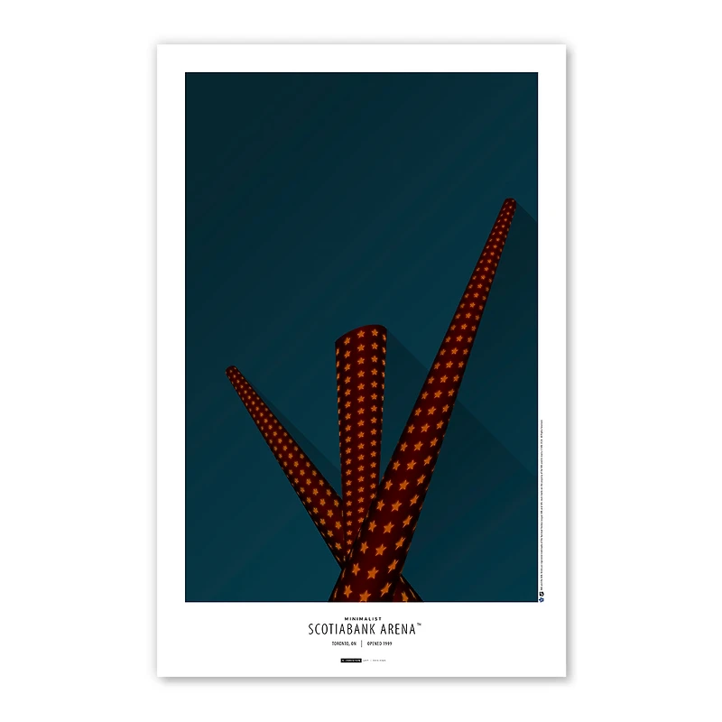Toronto Maple Leafs Scotiabank Arena 11'' x 17 '' Minimalist Stadium Poster Impression artistique