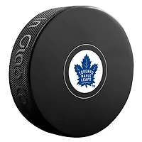 Rondelle de hockey autographiée InGlasCo non signée des Maple Leafs de Toronto