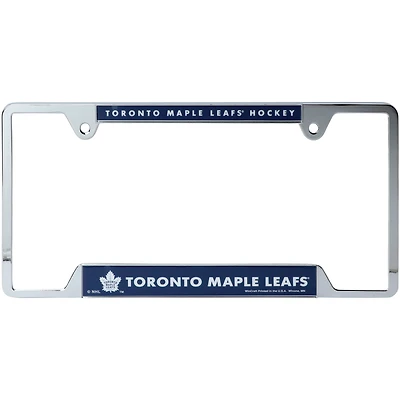 Cadre de plaque d'immatriculation en métal WinCraft des Maple Leafs de Toronto