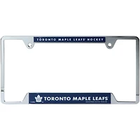 Cadre de plaque d'immatriculation en métal WinCraft des Maple Leafs de Toronto