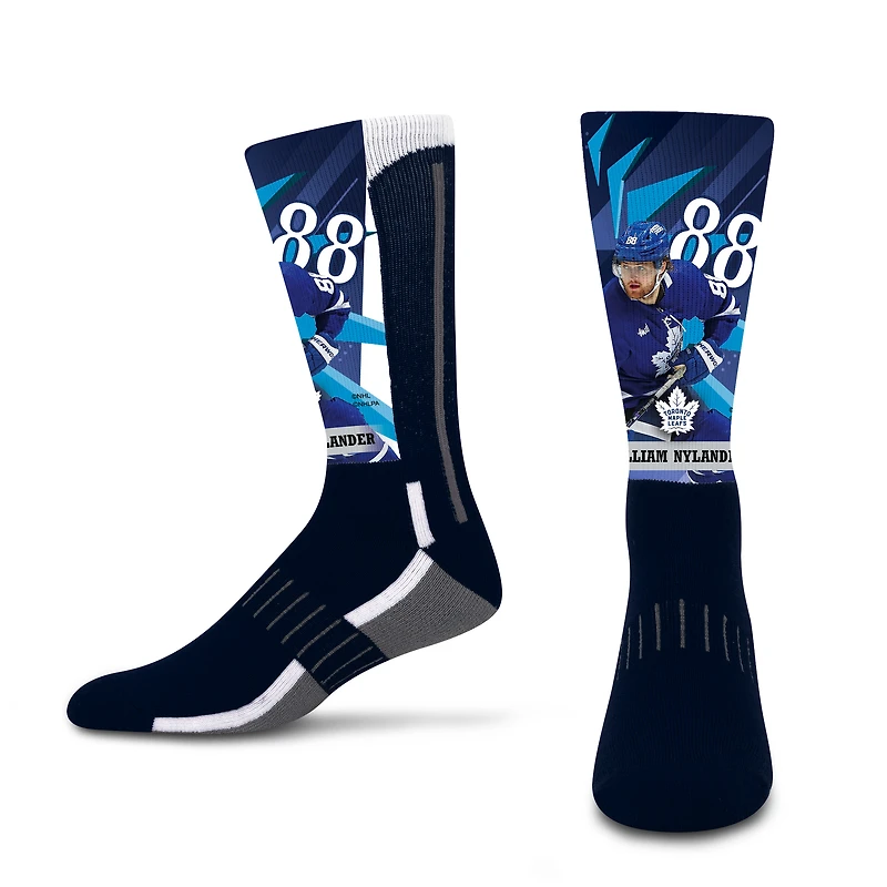 Chaussettes unisexes pour pieds nus à motif rétro des Maple Leafs de Toronto