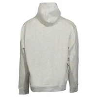 Unisex Mitchell & Ness Oatmeal Toronto Maple Leafs Oversized Spring Letter Pullover Hoodie