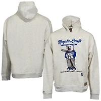 Sweat à capuche surdimensionné unisexe Mitchell & Ness Oatmeal Toronto Maple Leafs Swag