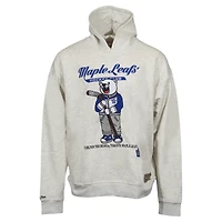 Unisex Mitchell & Ness Oatmeal Toronto Maple Leafs Oversized Swag Pullover Hoodie
