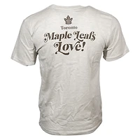 T-shirt unisexe Mitchell & Ness Oatmeal Toronto Maple Leafs Tough Love