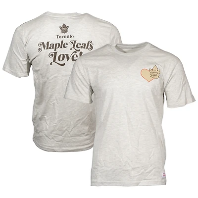 T-shirt unisexe Mitchell & Ness Oatmeal Toronto Maple Leafs Tough Love