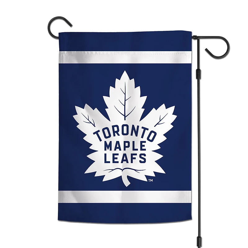 WinCraft Toronto Maple Leafs Drapeau de jardin double face 12 po x 18 po