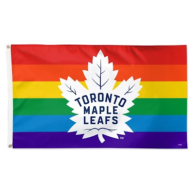 WinCraft Toronto Maple Leafs 3' x 5' Single-Sided Deluxe Team Pride Flag