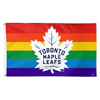WinCraft Toronto Maple Leafs 3' x 5' Single-Sided Deluxe Team Pride Flag
