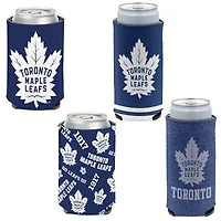 WinCraft Maple Leafs de Toronto mince et 12 oz. Ensemble de 4 refroidisseurs de canettes
