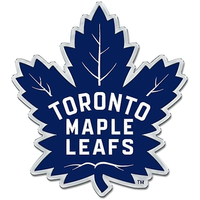 Emblème chromé coloré pour voiture des Maple Leafs de Toronto de WinCraft