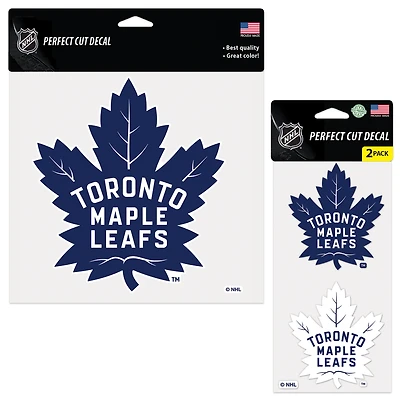 Ensemble de deux autocollants WinCraft Toronto Maple Leafs Perfect Cut