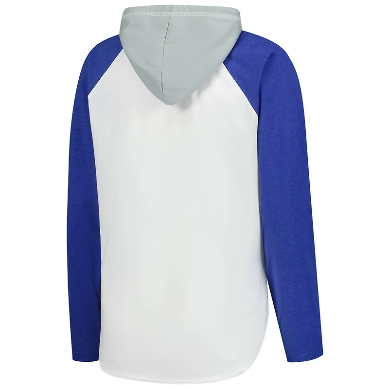 T-shirt à capuche manches longues raglan VIP G-III 4Her par Carl Banks pour femme, blanc, des Maple Leafs de Toronto
