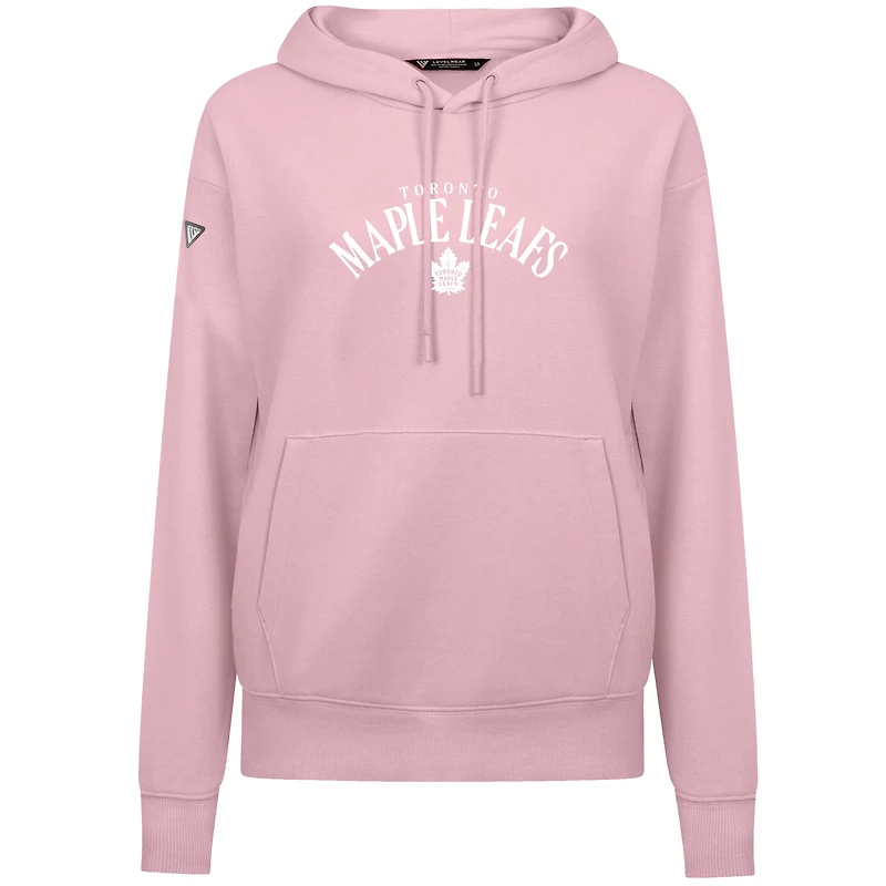Women's Levelwear  Light Pink Toronto Maple Leafs Mother's Day Adorn Pullover Hoodie