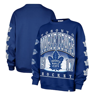 Sweat-shirt polaire surdimensionné pour femme « 47 Blue Toronto Maple Leafs Go Big »