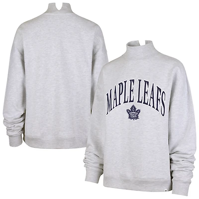 Women's '47  Gray Toronto Maple Leafs Vantage Mock Neck Sweatshirt