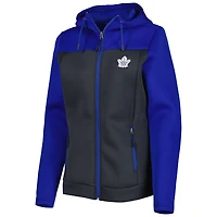 Women's Antigua Blue/Gray Toronto Maple Leafs Protect Full-Zip Jacket