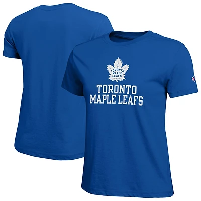 Women's Champion  Blue Toronto Maple Leafs Wordmark Lockup T-Shirt