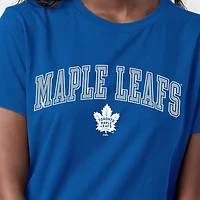 T-shirt féminin Champion Royal Toronto Maple Leafs avec logo de la mascotte Arch