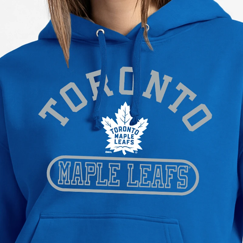Women's Champion  Royal Toronto Maple Leafs Arched Pill Box Hoodie