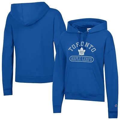 Women's Champion  Royal Toronto Maple Leafs Arched Pill Box Hoodie