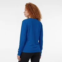 Women's Champion  Royal Toronto Maple Leafs Wordmark Lockup Long Sleeve T-Shirt