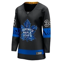 Women's Fanatics Auston Matthews Black Toronto Maple Leafs Alternate Breakaway Jersey