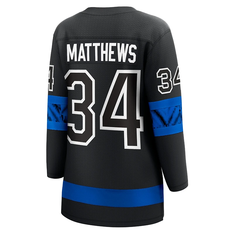 Women's Fanatics Auston Matthews Black Toronto Maple Leafs Alternate Breakaway Jersey