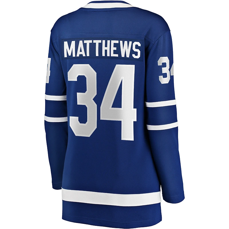 Women's Fanatics Auston Matthews Royal Toronto Maple Leafs Breakaway - Player Jersey
