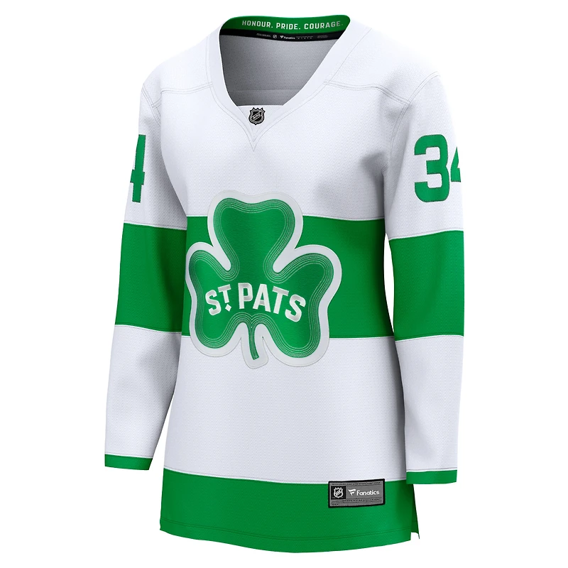 Women's Fanatics Auston Matthews White Toronto Maple Leafs Alternate Breakaway Jersey