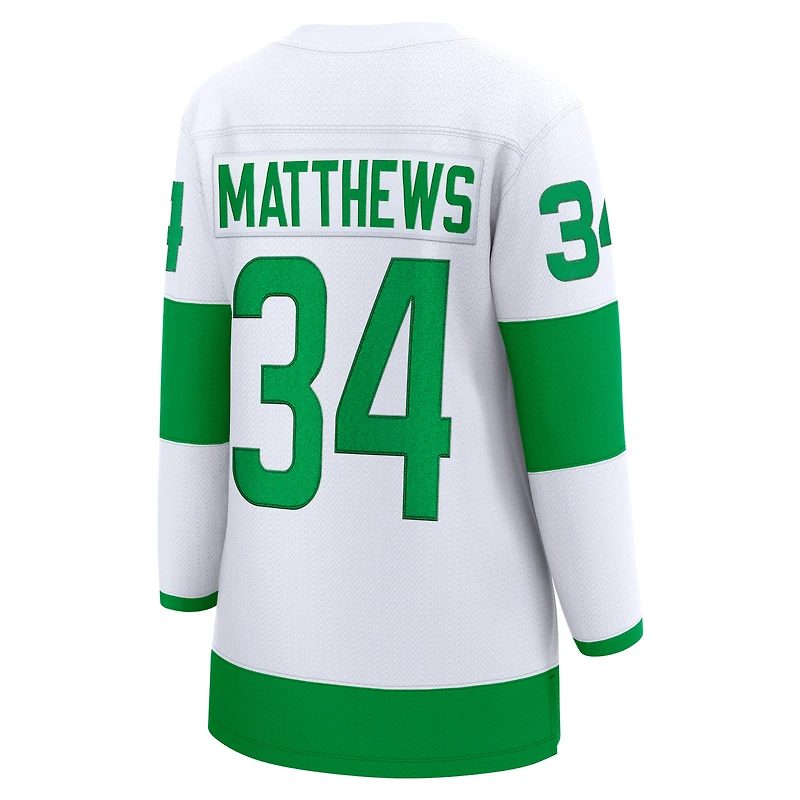 Women's Fanatics Auston Matthews White Toronto Maple Leafs Alternate Breakaway Jersey