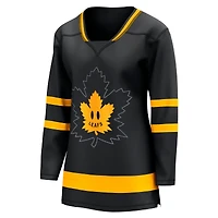 Fanatics pour femmes noirs Maple Leafs de Toronto - Maillot vierge réversible Alternate Premier Breakaway